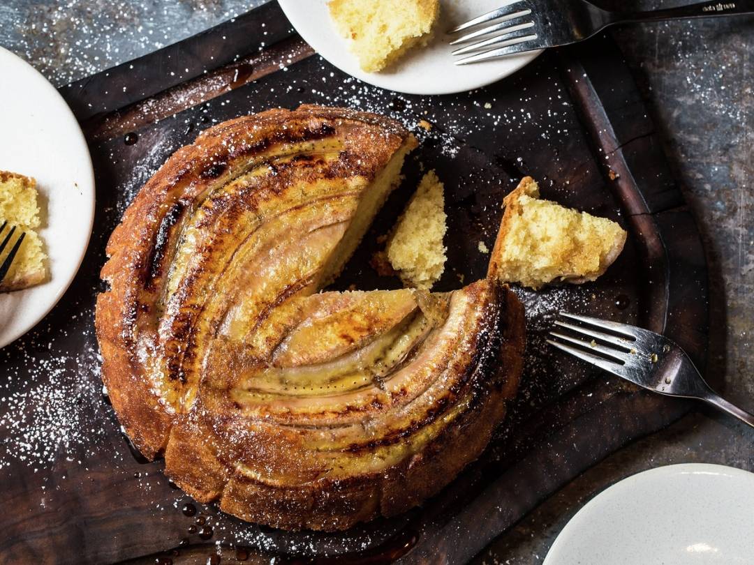 upside down banana cake recipe
