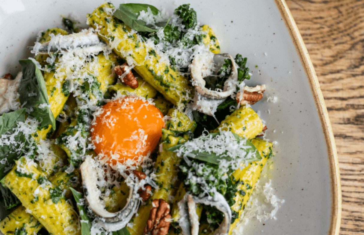 GRR GRBG MAYFAIR FEBRUARY 2024 FOOD KALE PESTO PASTA SPRING MENU4 pgiliu260624.tab