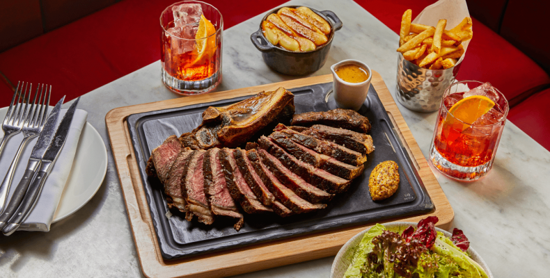 GRR GRBG JANUARY 2023 FOOD BAR GRILL MAYFAIR MARRIOTT LARGE CUT STEAK 1 tqjzpy.120724.KR